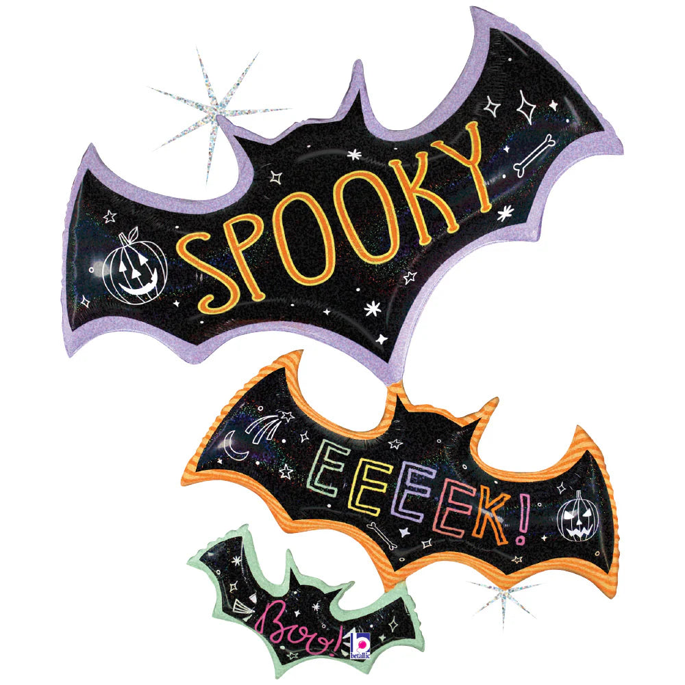 Betallic 42’ Spooky Pastel Bat Trio